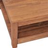 vidaXL Coffee Table Natural Teak Solid Teak Wood Medium Coffee Table