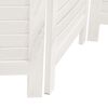vidaXL Room Divider 5 Panels White Solid Wood Paulownia