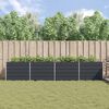 vidaXL Planter Anthracite 195 x 100 x 45 cm Galvanised Steel