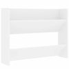 vidaXL Wall Shoe Cabinet White 31.5"x7.1"x23.6" Engineered Wood