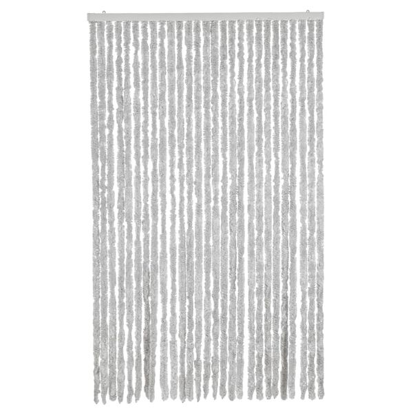 vidaXL Fly Curtain Grey 46.5x86.6" Chenille