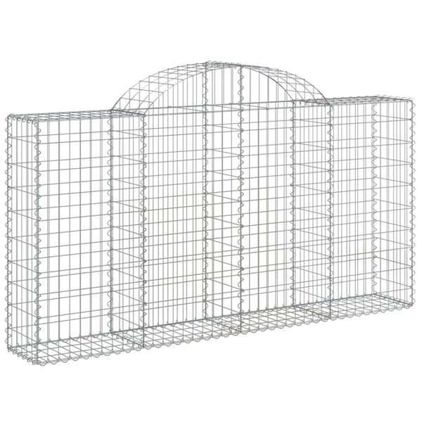 vidaXL Gabion Basket Set of 18 Silver Galvanized iron Large