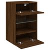vidaXL TV Wall Cabinet Brown Oak Engineered Wood Medium TV Wall Cabinet