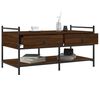 vidaXL Coffee Table Brown oak Engineered wood Medium Adjustable Feet