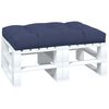 vidaXL Pallet Cushion Navy Blue 100% Polyester 47.2 x 31.5 x 4.7 in