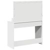vidaXL Dressing Table White 39.37 x 16.14 x 53.15 in Engineered Wood