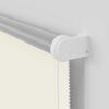 vidaXL Roller Blind Off white 100% Polyester, Aluminum top rail 61x68.9 in
