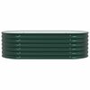 vidaXL Garden Raised Bed Green 63" x 31.5" x 17.3" Steel