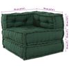 vidaXL Modular Sofa 3 pcs Green Fabric
