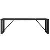 vidaXL Coffee Table Leg Black Powder-Coated Steel Medium