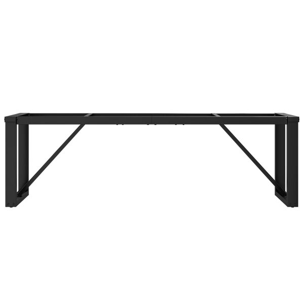 vidaXL Coffee Table Leg Black Powder-Coated Steel Medium