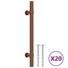 vidaXL Cabinet Handle Set of 20 Bronze Stainless steel Small Durable