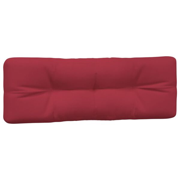 vidaXL Pallet Cushion Set of 3 Wine Red 100% Polyester Large