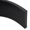 vidaXL Rubber Edge For Snow Plow Black Styrene-butadiene rubber Medium