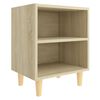 vidaXL Bed Cabinet Set of 2 Sonoma oak