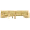 vidaXL Corner Bench Pine Treated Pinewood Large Reversible