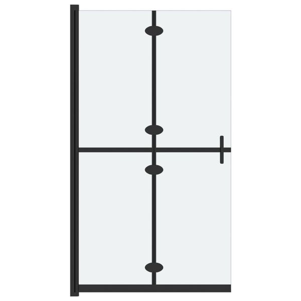 vidaXL Foldable Walk-in Shower Wall Frosted ESG Glass 47.2"x74.8"