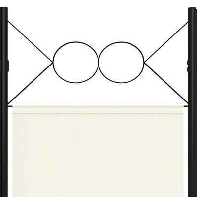 vidaXL 5-Panel Room Divider Cream White 78.7"x70.9"