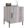 vidaXL Bedside Cabinet Set of 2 Grey Sonoma Engineered wood, Iron Medium