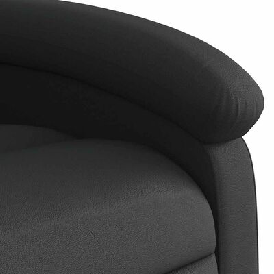 Close-up of the chair’s top edge and seam detailing