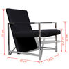 vidaXL Armchairs Black PVC 94%, Cotton 4%, Polyester 2% Compact