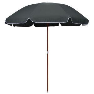 vidaXL Garden Parasol Anthracite Polyester, Steel Large