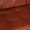 vidaXL Sofa Brown Real goat leather 45.3 in x 24 in x 29.5 in Durable