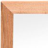 vidaXL Wall Mirror Walnut Solid walnut wood, glass 21.7 x 21.7 in