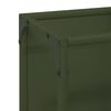 vidaXL Firewood Rack Olive Green 9.8x9.8x39.4" Cold-rolled steel