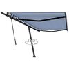 vidaXL Retractable Awning Blue and White