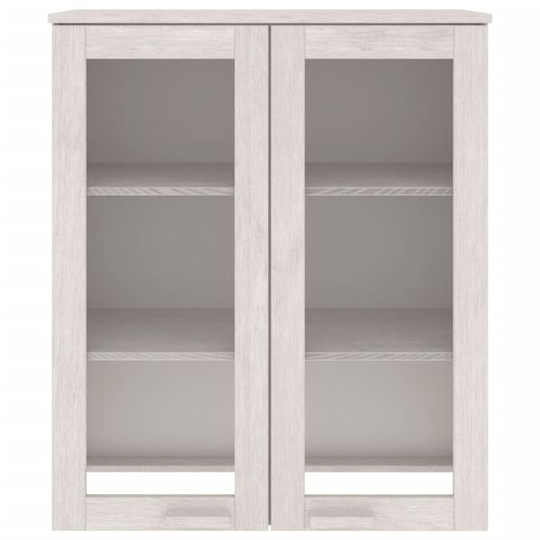 vidaXL Top For Highboard White Solid Pinewood, MDF 33.5 x 13.8 x 39.4 in