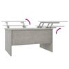 vidaXL Coffee Table Concrete Grey Engineered Wood Medium