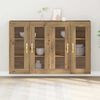 vidaXL Wall Cabinets 2 pcs Artisan Oak 27.36 x 13.39 x 35.43 in