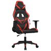 vidaXL Gaming Chair Black and Red Faux leather, metal, plywood Standard