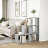 vidaXL Room Divider Bookcase Gray sonoma Engineered wood 3-Tier