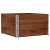 vidaXL Garden Planter Brown Solid Pine Wood 39.4 x 39.4 in Foldable