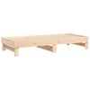 vidaXL Day Bed Natural wood Solid Pine Wood Full Extendable Day Bed