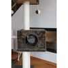 Kerbl Cat Scratching Post Dark Gray Wood, Sisal rope 59.1 in tall