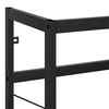 vidaXL Bathroom Washbasin Frame Black Powder-coated iron