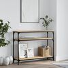 vidaXL Console Table Sonoma oak Engineered wood, metal frame Narrow