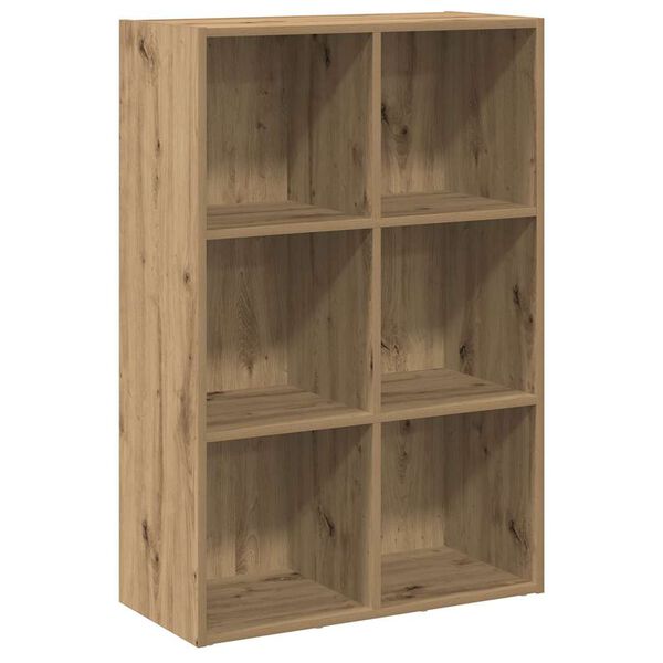 vidaXL Book Cabinet Artisan oak Engineered wood Medium Book Cabinet