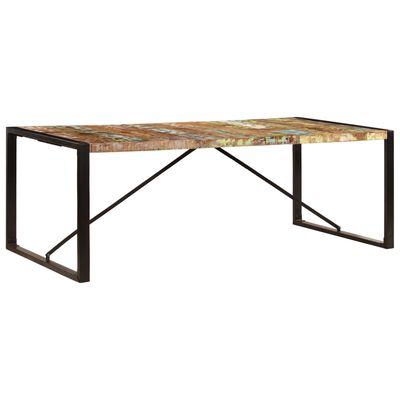 vidaXL Dining Table 86.6"x39.4"x29.5" Solid Reclaimed Wood