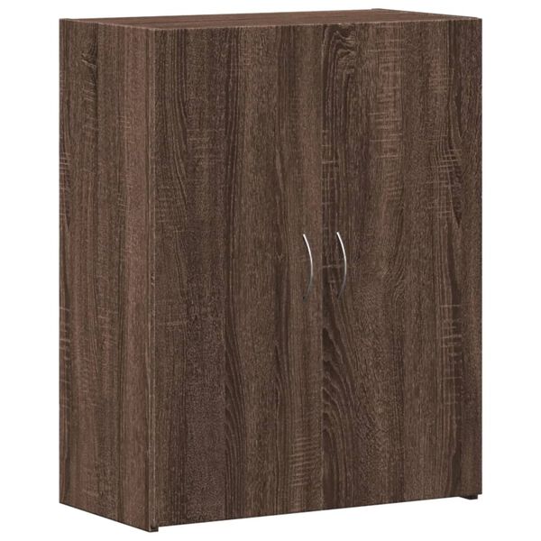 vidaXL File Cabinet Brown Oak Engineered Wood Medium File Cabinet