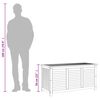 vidaXL Garden Storage Box with Louver 44.5"x19.7"x22" Solid Wood Acacia