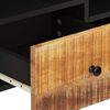 vidaXL TV Cabinet Natural wood grains, black