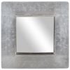 vidaXL Aviator Mirror Silver Metal 19.7 x 19.7 in Decorative Inlays