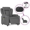 vidaXL Electric Massage Recliner Chair Grey