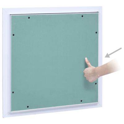 vidaXL Access Panel with Aluminum Frame and Plasterboard 11.8"x11.8"