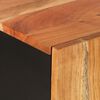 vidaXL Sideboard Natural wood with black accents Solid acacia wood with iron