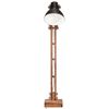 vidaXL Floor Lamp Black Solid Mango Wood E27